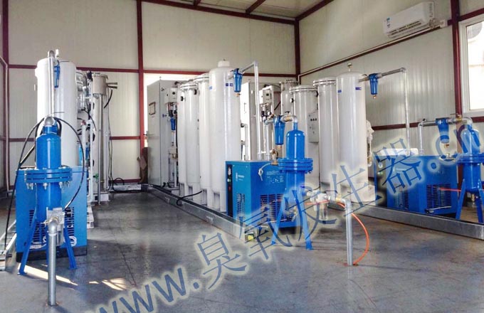 20 sets 500g/h ozone system is smoothly running in waste gas treatment.